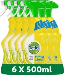 Dettol - Power & Fresh - Allesreinger Spray - Citrus - 6 X 500 Ml -Schoonmaakmiddelen 1021x1200 1