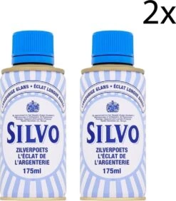 Silvo Zilverpoets - Poetsmiddel -Zilverglans - 2x 175 ML - Voordeelverpakking -Schoonmaakmiddelen 1050x1200