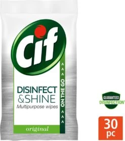 Cif Disinfect & Shine Wipes Original Desinfectie Schoonmaakdoekjes - 12 X 30 Doekjes - Voordeelverpakking 17 Cif Disinfect & Shine Wipes Original Desinfectie Schoonmaakdoekjes - 12 X 30 Doekjes - Voordeelverpakking -Schoonmaakmiddelen 1062x1200 1