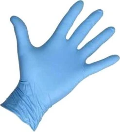 Merkloos Wegwerp Handschoenen - Nitril Handschoenen - Blauw - S - Poedervrij - 100 Stuks -Schoonmaakmiddelen 1091x1200