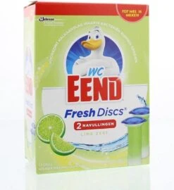 WC Eend Fresh Discs Navul Duo Lime 72 Ml -Schoonmaakmiddelen 1096x1200