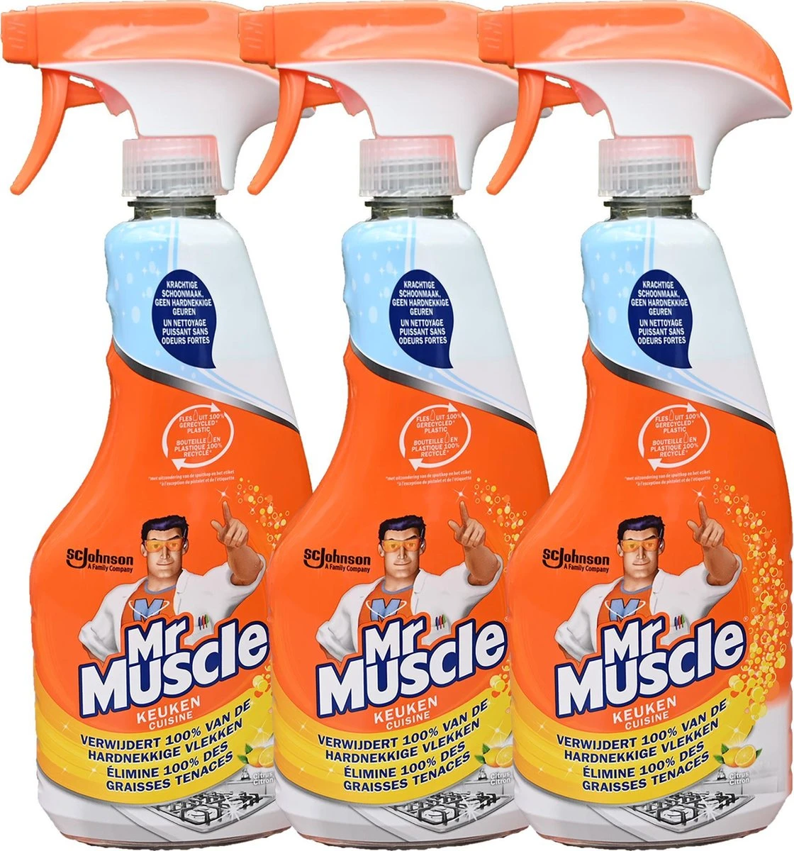 3 X Mr Muscle Keuken Reiniger Spray - Keukenreiniger - 3 X 500ml 3 3 X Mr Muscle Keuken Reiniger Spray - Keukenreiniger - 3 X 500ml