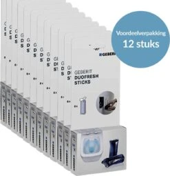 Geberit DuoFresh Sticks - 96 Stuks - Voordeelverpakking - Toilet/WC Blokjes Inbouwreservoir -Schoonmaakmiddelen 1163x1200
