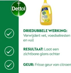 Dettol - Power & Fresh - Allesreiniger - Citrus - 3 X 4 Liter 13 Dettol - Power & Fresh - Allesreiniger - Citrus - 3 X 4 Liter -Schoonmaakmiddelen 1175x1200