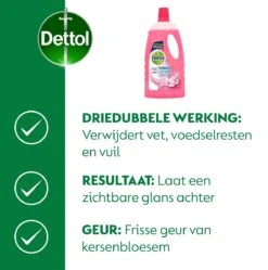 Dettol - Power & Fresh - Allesreiniger - Kersenbloesem - 8 X 1 Liter 14 Dettol - Power & Fresh - Allesreiniger - Kersenbloesem - 8 X 1 Liter -Schoonmaakmiddelen 1189x1200
