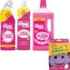 The Pink Stuff Cream Cleaner 500 Ml - The Pink Stuff All Purpose Floor Cleaner - The Pink Stuff Toilet Cleaner & The Original Scrub Mommy Paars