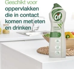 Cif CleanBoost Cream Original Schuurmiddel - 8 X 750 Ml - Voordeelverpakking -Schoonmaakmiddelen 1200x1118 2
