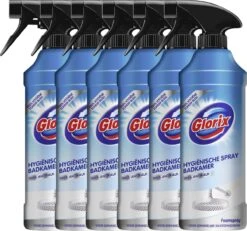 Glorix Hygiënische Badkamer Foamspray - 6 X 500 Ml - Voordeelverpakking -Schoonmaakmiddelen 1200x1124