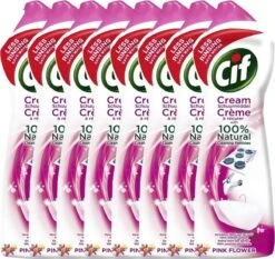 CIF Cream Pink Flower - 8 X 500 Ml - Schuurmiddel - Voordeelverpakking 7 CIF Cream Pink Flower - 8 X 500 Ml - Schuurmiddel - Voordeelverpakking -Schoonmaakmiddelen 1200x1132