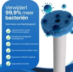 RevoBrush 28x Ocean Breeze Foaming Pads Navulling - WC Borstel Met Houder Vrijstaand -Schoonmaakmiddelen 1200x1184 1