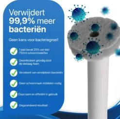 RevoBrush 28x Crystal Clean Foaming Pads Navulling - WC Borstel Met Houder Vrijstaand 12 RevoBrush 28x Crystal Clean Foaming Pads Navulling - WC Borstel Met Houder Vrijstaand -Schoonmaakmiddelen 1200x1184