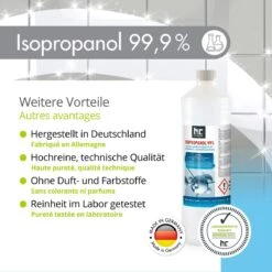 Isopropyl Alcohol - Isopropanol - IPA - Isopropyl - 99,9% Zuiver - 1000ml - Inclusief Trechter 12 Isopropyl Alcohol - Isopropanol - IPA - Isopropyl - 99,9% Zuiver - 1000ml - Inclusief Trechter -Schoonmaakmiddelen 1200x1200 15