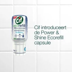 Cif Power & Shine Badkamer Ecorefill Capsule - 10 X 70 Ml - Voordeelverpakking -Schoonmaakmiddelen 1200x1200 156