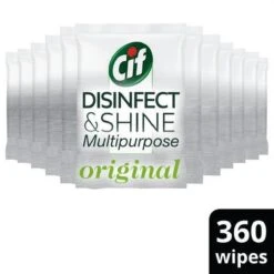 Cif Disinfect & Shine Wipes Original Desinfectie Schoonmaakdoekjes - 12 X 30 Doekjes - Voordeelverpakking 19 Cif Disinfect & Shine Wipes Original Desinfectie Schoonmaakdoekjes - 12 X 30 Doekjes - Voordeelverpakking -Schoonmaakmiddelen 1200x1200 174