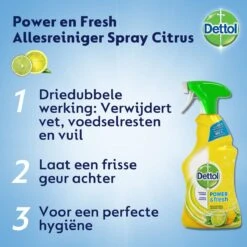 Dettol - Power & Fresh - Allesreinger Spray - Citrus - 6 X 500 Ml -Schoonmaakmiddelen 1200x1200 269