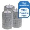 RevoBrush 28x Crystal Clean Foaming Pads Navulling - WC Borstel Met Houder Vrijstaand -Schoonmaakmiddelen 1200x1200 30