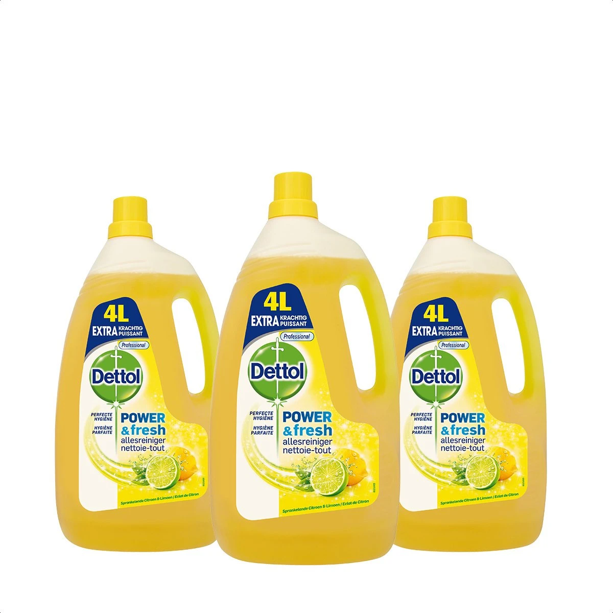 Dettol - Power & Fresh - Allesreiniger - Citrus - 3 X 4 Liter 3 Dettol - Power & Fresh - Allesreiniger - Citrus - 3 X 4 Liter