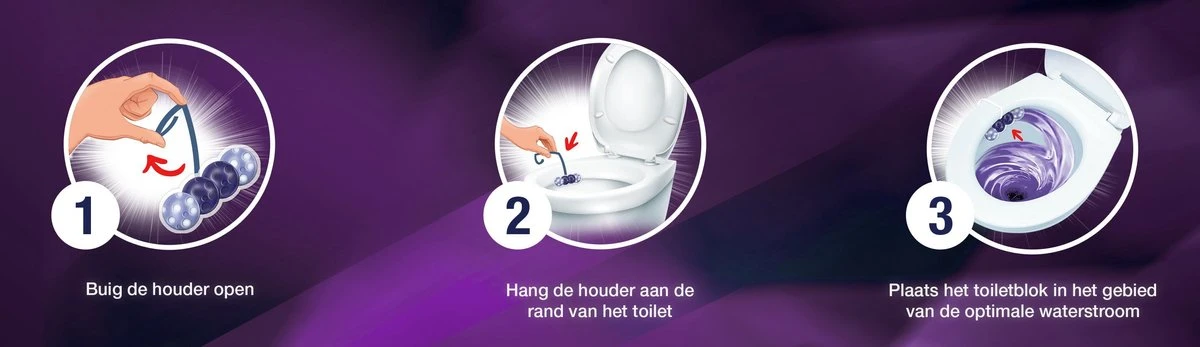 Witte Reus Kracht Actief Toiletblok - Lavendel - WC Blokjes Voordeelverpakking - 10 Stuks 8 Witte Reus Kracht Actief Toiletblok - Lavendel - WC Blokjes Voordeelverpakking - 10 Stuks - Afbeelding 6