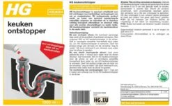 HG Keukenontstopper - 1L - De NR1 Ontstopper - Biologisch Afbreekbaar -Schoonmaakmiddelen 1200x741