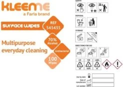 Schoonmaakdoekjes - Ontsmettingsdoekjes - Desinfectiedoekjes - Desinfectie Doekjes - KleenMe - Alcohol Doekjes - Alcoholdoekjes - Allesreiniger Zachte Antibacteriële Alcohol Wipes- 100 Doekjes - Met Dispenser - 70% Alcohol - 185 X 110mm -Schoonmaakmiddelen 1200x846