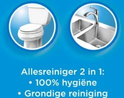 Ajax® Ajax Allesreiniger 100% Hygiene 6 X 1L - Voordeelverpakking -Schoonmaakmiddelen 1200x953