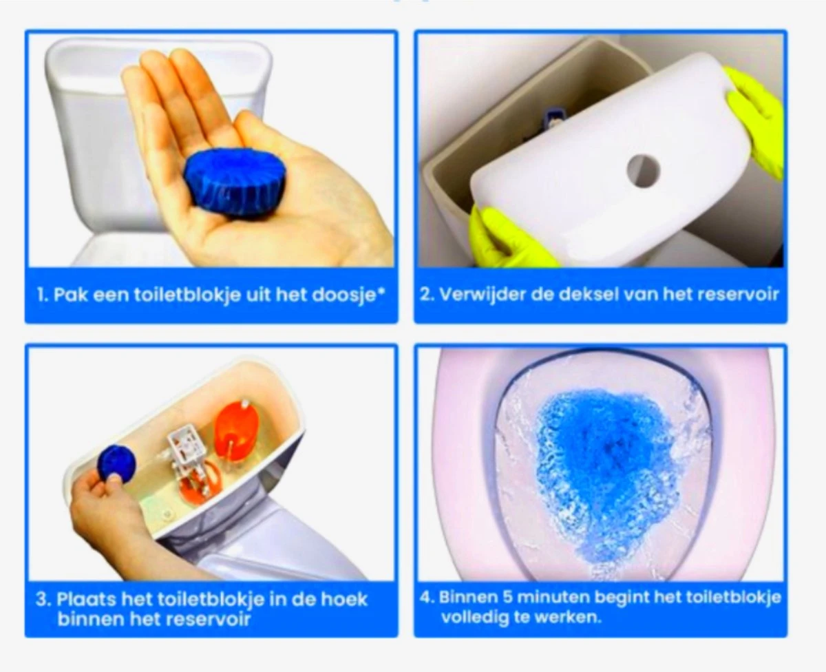 Merkloos Toiletblokjes Voor Inbouwreservoirs – WC-blokjes – Toiletblokken In Een Voordeelverpakking – 30 Stuks 8 Merkloos Toiletblokjes Voor Inbouwreservoirs – WC-blokjes – Toiletblokken In Een Voordeelverpakking – 30 Stuks - Afbeelding 6