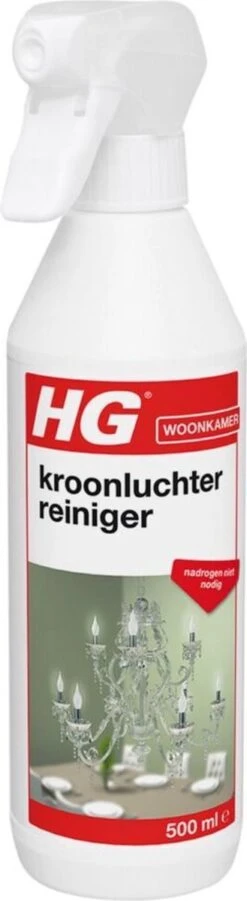HG Kroonluchter Reiniger - 500ml - Snel Een Vlekkeloos Resultaat -Schoonmaakmiddelen 329x1200 1