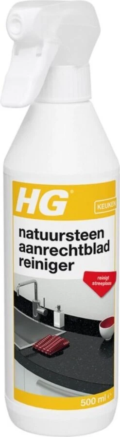 HG Natuurstenen Aanrechtbladreiniger - 500ml - Veilig In Gebruik - Streeploos Schoon - Dagelijkse Reiniging -Schoonmaakmiddelen 329x1200 3