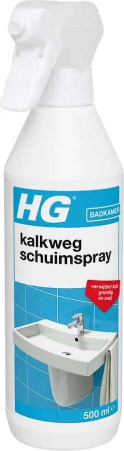 HG Kalkweg Schuimspray - 500ml - 100% Glans - Verwijdert En Voorkomt Kalk - Biologisch Afbreekbaar -Schoonmaakmiddelen 331x1200 2