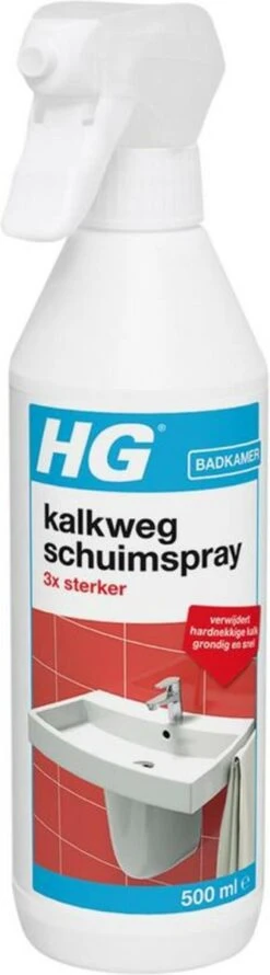 HG Kalkweg Schuimspray 3x Sterker - 500ml - Verwijdert Extreme Kalkresten - 100% Opgelost, 100% Resultaat -Schoonmaakmiddelen 333x1200 3