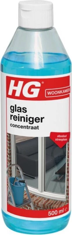 HG Glasreiniger Concentraat - 500ml - Reinigt Streeploos - De Keuze Van Professionele Glazenwassers -Schoonmaakmiddelen 369x1200