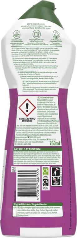 Cif CleanBoost Cream Pink Schuurmiddel - 8 X 750 Ml - Voordeelverpakking 19 Cif CleanBoost Cream Pink Schuurmiddel - 8 X 750 Ml - Voordeelverpakking -Schoonmaakmiddelen 390x1200 2