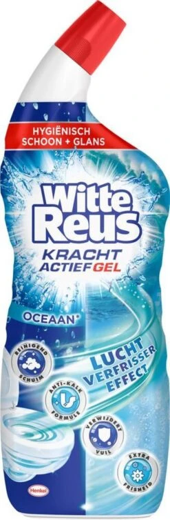 Witte Reus Toiletreiniger - Kracht Actief Gel Oceaan - Voordeelverpakking 10 X 700ml -Schoonmaakmiddelen 393x1200 2