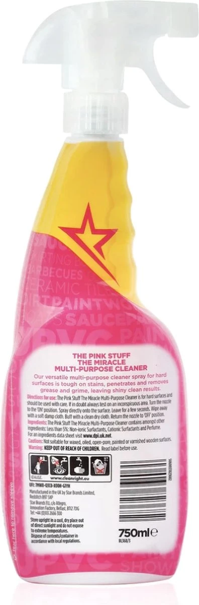 The Pink Stuff The Miracle Allesreiniger 750 Ml 7 The Pink Stuff The Miracle Allesreiniger 750 Ml - Afbeelding 5