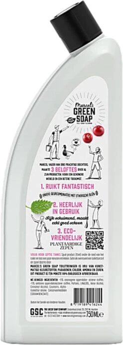 Marcel's Green Soap Toiletreiniger Patchouli & Cranberry - 750 Ml -Schoonmaakmiddelen 429x1200 1