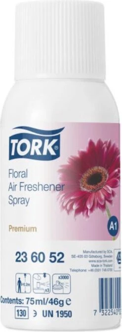 Tork Navulling Voor Luchtverfrisser Bloemen Systeem A1 Flacon Van 75 Ml -Schoonmaakmiddelen 442x1200