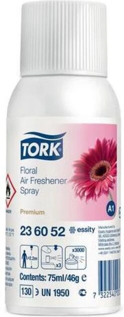 Tork Navulling Voor Luchtverfrisser Bloemen Systeem A1 Flacon Van 75 Ml -Schoonmaakmiddelen 470x1200