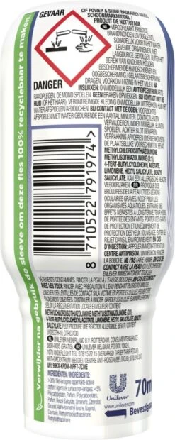 Cif Power & Shine Badkamer Ecorefill Capsule - 10 X 70 Ml - Voordeelverpakking -Schoonmaakmiddelen 478x1200 2