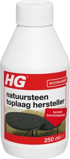 HG Natuursteen Toplaag Hersteller - 250 Ml - Herstelt Beschadigingen - Voor Marmer En Alle Andere Kalkhoudende Natuursteensoort -Schoonmaakmiddelen 532x1200