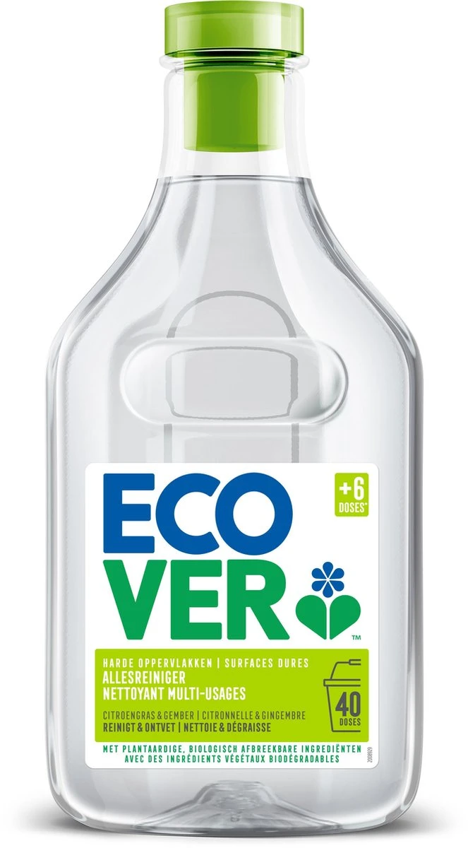 Ecover - Allesreiniger - Citroengras & Gember - Voordeelverpakking 6 X 1 L 6 Ecover - Allesreiniger - Citroengras & Gember - Voordeelverpakking 6 X 1 L - Afbeelding 4