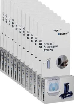 Geberit DuoFresh Sticks - 96 Stuks - Voordeelverpakking - Toilet/WC Blokjes Inbouwreservoir -Schoonmaakmiddelen 850x1200
