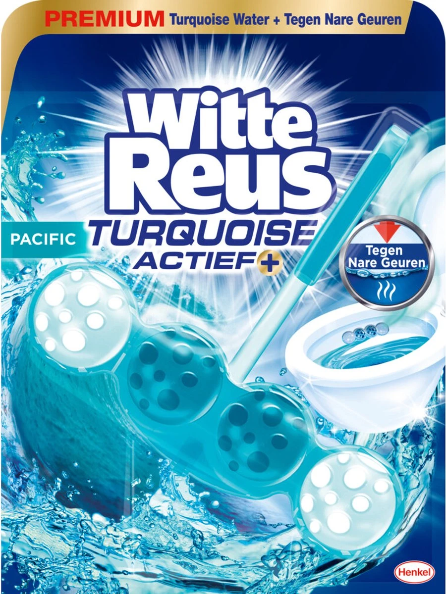Witte Reus Turquoise Actief Toiletblok - Pacific - WC Blokjes Voordeelverpakking - 10 Stuks 5 Witte Reus Turquoise Actief Toiletblok - Pacific - WC Blokjes Voordeelverpakking - 10 Stuks - Afbeelding 3