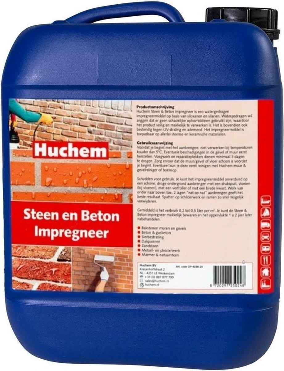 Steen | Beton | Impregneer | Dakpannen | Gevels | 10L | Waterafstotend | Bescherming | 33m2 6 Steen | Beton | Impregneer | Dakpannen | Gevels | 10L | Waterafstotend | Bescherming | 33m2 - Afbeelding 4