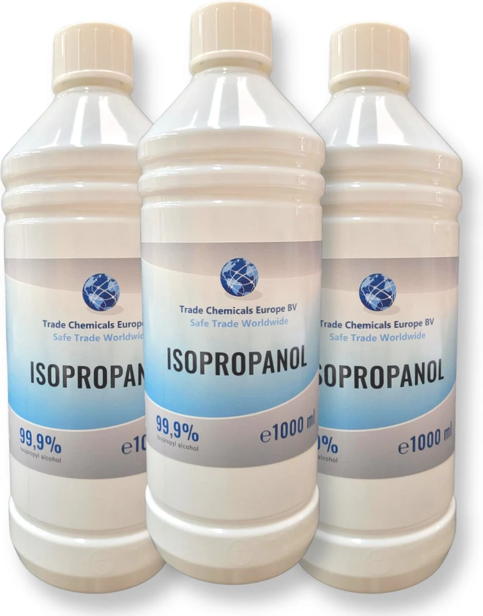 TCE - Isopropanol - Isopropyl-alcohol - IPA - 99,9% Zuiver - 3 Liter 3 TCE - Isopropanol - Isopropyl-alcohol - IPA - 99,9% Zuiver - 3 Liter